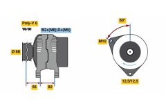 BOSCH 0124515099 — Alternator