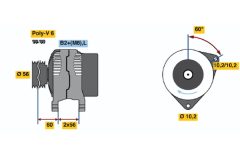 BOSCH 0124525018 — Генератор
