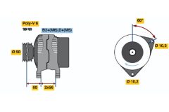 BOSCH 0124225023 — Alternator