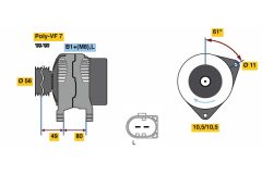 BOSCH 0124525216 — Генератор