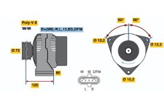 BOSCH 0986042370 — Генератор