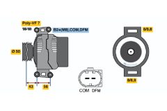 BOSCH 0124625017 — Alternator