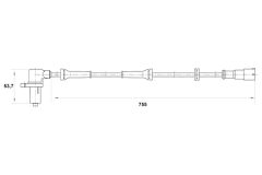 BOSCH 0265006138 — Датчик ABS