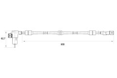 BOSCH 0265006206 — Датчик ABS