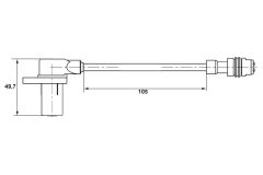 BOSCH 0265006344 — Датчик ABS