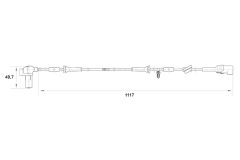 BOSCH 0265006458 — Senzor ABS
