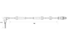 BOSCH 0265007024 — Датчик ABS