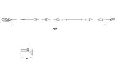 BOSCH 0265007465 — Датчик ABS