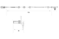 BOSCH 0265007632 — Датчик ABS