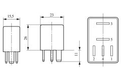 BOSCH 0332201107 — Реле свечей накала