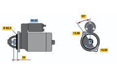 BOSCH 0986011010 — Стартер