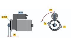 BOSCH 0986012901 — Стартер
