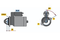 BOSCH 0986014381 — Стартер