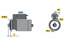BOSCH 0986014761 — Стартер