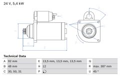 BOSCH 0986015430 — Electromotor