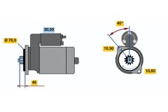 BOSCH 0986015751 — Стартер