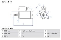 BOSCH 0986016300 — Electromotor