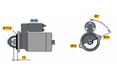 BOSCH 0986017721 — Electromotor