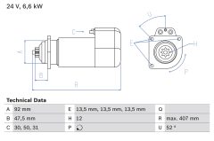 BOSCH 0986018090 — Electromotor