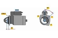 BOSCH 0986018240 — Стартер