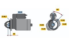 BOSCH 0986018651 — Electromotor