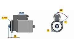BOSCH 0986019051 — Electromotor