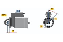 BOSCH 0986019081 — Electromotor