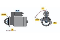 BOSCH 0986019370 — Стартер