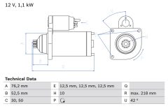 BOSCH 0986020240 — Electromotor