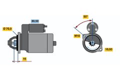 BOSCH 0986020701 — Стартер