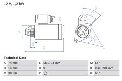 BOSCH 0986021530 — Electromotor