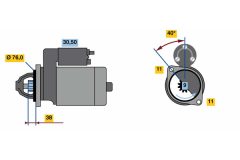 BOSCH 0986023780 — Стартер