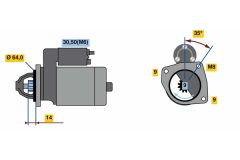 BOSCH 0986023810 — Стартер