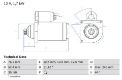 BOSCH 0986024100 — Electromotor