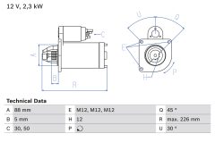 BOSCH 0986024240 — Electromotor