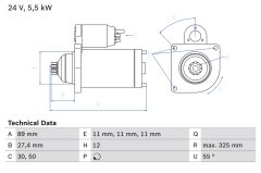 BOSCH 0986024660 — Electromotor