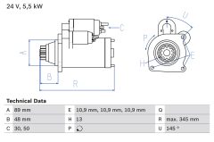 BOSCH 0986024670 — Electromotor