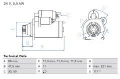 BOSCH 0986026360 — Electromotor