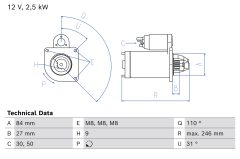 BOSCH 0986026920 — Electromotor