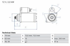 BOSCH 0986027360 — Electromotor