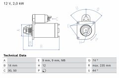 BOSCH 0 986 027 430 — Стартер