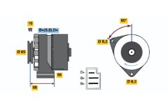 BOSCH 0986030580 — Генератор