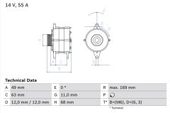 BOSCH 0986030970 — Генератор