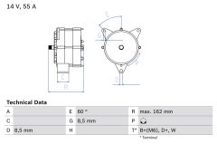 BOSCH 0986031270 — Генератор