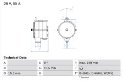 BOSCH 0986032720 — Alternator