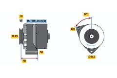 BOSCH 0986034130 — Генератор
