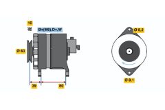 BOSCH 0986034450 — Генератор