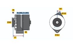 BOSCH 0986034550 — Alternator