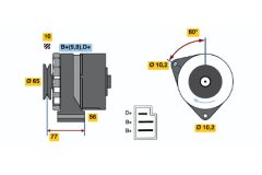 BOSCH 0986034620 — Генератор