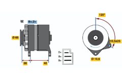 BOSCH 0986034630 — Генератор